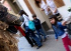 Las marionetas gigantes de ‘Los osos del Pirineo’, en los actos del V Aniversario del MEH. 